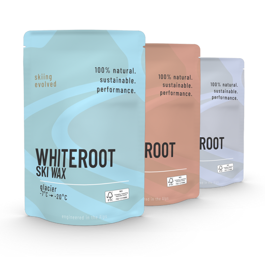 WhiteRoot Skiwachs „Mixed Set“ – Glacier, Polar & Vulcan | -20 °C bis +10 °C | 3x 120 g