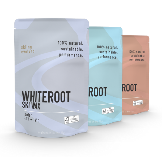 WhiteRoot Skiwachs „Mixed Set“ – Glacier, Polar & Vulcan | -20 °C bis +10 °C | 3x 120 g