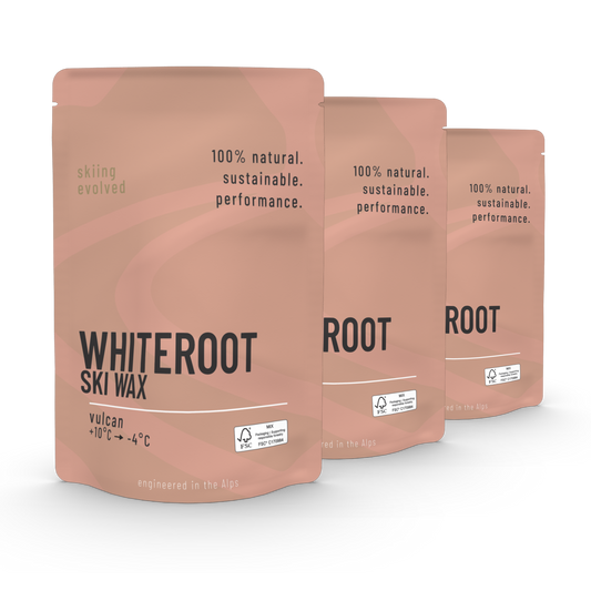 WhiteRoot Skiwachs „Vulcan“ – Set of 3 | +10 °C bis -4 °C | 3x 120 g